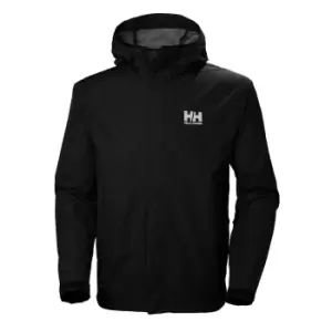 Helly Hansen Mens Seven J Outdoor Rain Jacket Black XL