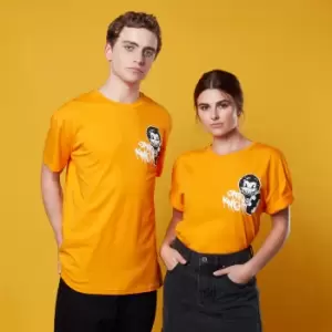 Batman Grafitti Print Oversized T-Shirt - Orange - L