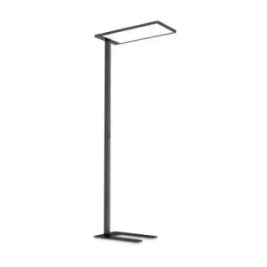 COMFORT Dimmable LED Integrated Floor Lamp Black, In-Built Switch, 4000K
