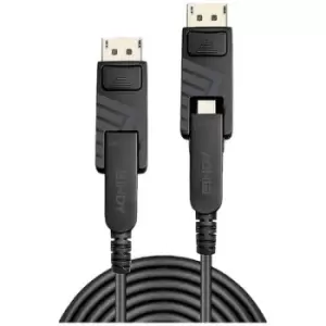 LINDY Cable Mini DisplayPort plug, Mini DisplayPort plug 20.00 m Black 38481 Ultra HD (8K) DisplayPort cable