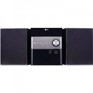 LG Electronics CM1560DAB Audio system Bluetooth, CD, USB, DAB+, Incl. speaker box 2 x 5 W Black