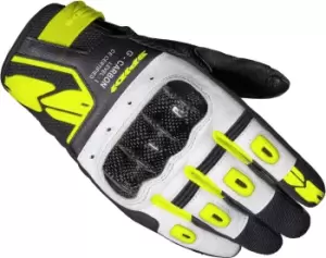 Spidi G-Carbon Motorcycle Gloves, black-yellow, Size S, black-yellow, Size S
