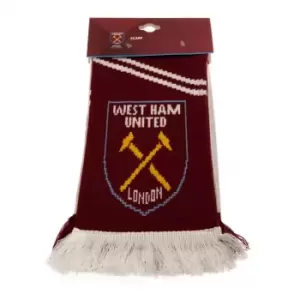 West Ham United FC VT Scarf (One Size) (Claret/White)