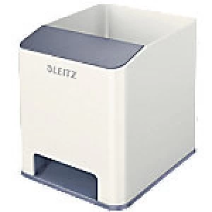 Leitz Desk Organiser Plastic 9 x 10 x 10. cm - Grey /White