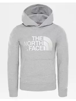 Boys, The North Face Drew Peak Pull Over Hoodie - Grey/white, Grey/White, Size S=7-8 Years