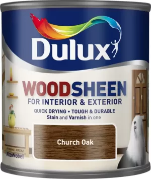 Dulux Woodsheen Church Oak Stain & Varnish 250ml