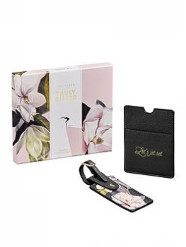 Ted Baker Ladies Travel Set - Passport Holder & Luggage Tag, One Colour, Women
