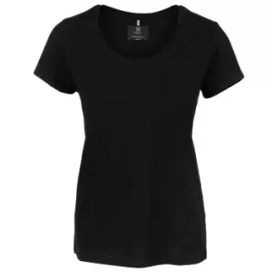 Nimbus Womens/Ladies Danbury Pique Short Sleeve T-Shirt (S) (Black)