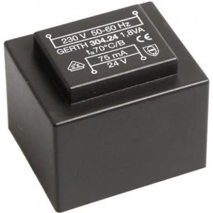 PCB mount transformer 1 x 230 V 1 x 12 V AC 1.80 VA 150 mA