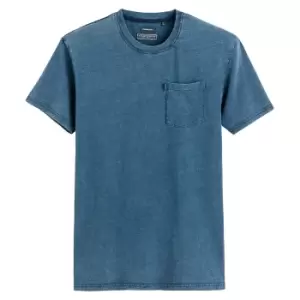 Cotton Crew Neck T-Shirt with 1 Breast Pocket