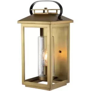 Elstead Quintessentiale - Quintiesse Hinkley Atwater Outdoor Wall Lantern Painted Distressed Brass, IP44