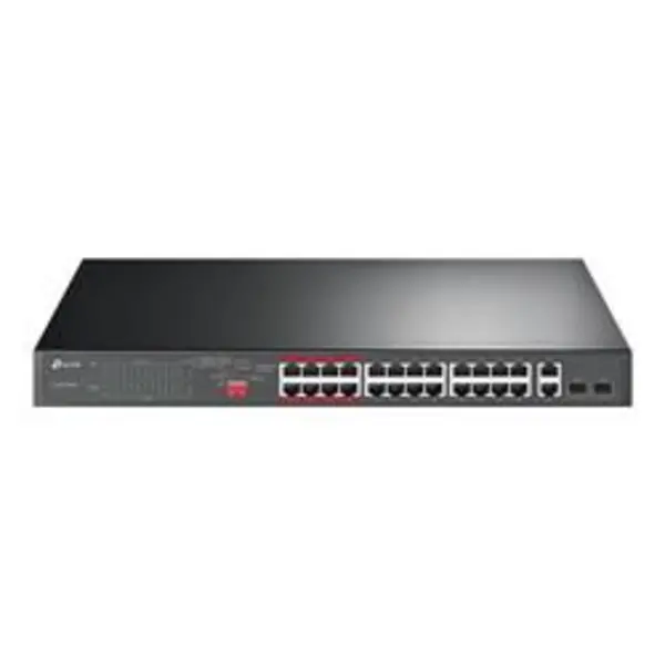 TP LINK TL-SL1226P 24-Port 10/100 Mbps + 2-Port Gigabit Rack Switch TL-SL1226P