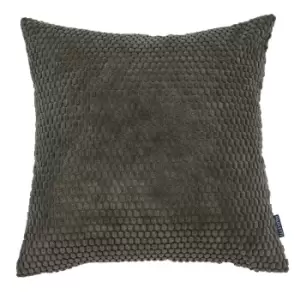 Riva Home Milan Geometric 3D Effect Cushion Cover (45 x 45cm) (Mink)