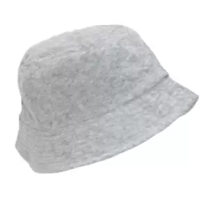 Tom Franks Mens Toweling Bucket Hat (M/L) (Light Grey)