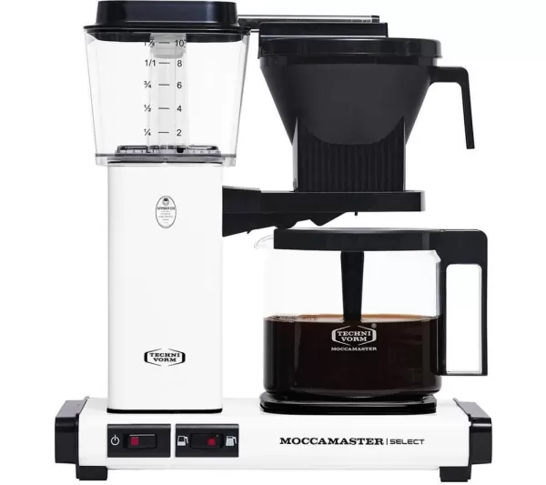 MOCCAMASTER KBG Select 53823 Filter Coffee Machine - Matte White