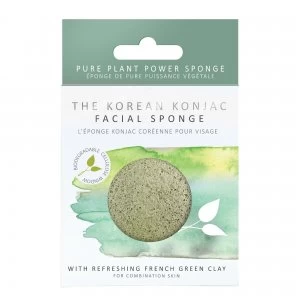 The Konjac Sponge Co Premium Facial Puff Konjac Sponge (Green Clay)