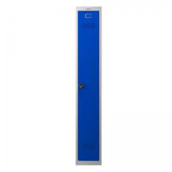 Phoenix PL Series 1 Column 1 Door Personal Locker Grey Body Blue Door EXR61951PH