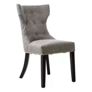 Olivia's Daxi Dining Chair, Grey Faux Leather