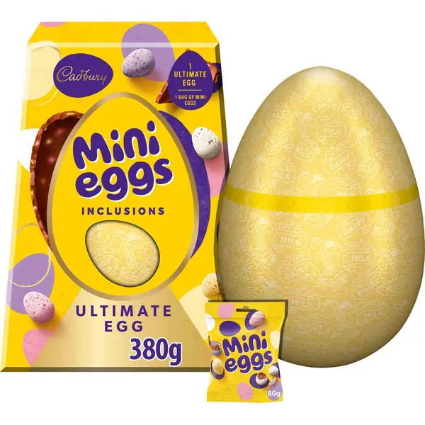 Cadbury Gifts Direct Cadbury Ultimate Mini Eggs Inclusion Easter Egg 380g 4306952
