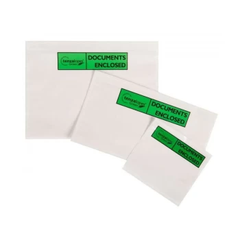 Pack List Documents Enclosed Wallets Green A5 1000 Per Box - Tenzalopes