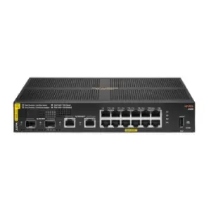 HP Enterprise Aruba 6100 12G Class4 PoE 2G/2SFP+ 139W Managed L3 Gigabit Ethernet (10/100/1000) Power over Ethernet (PoE) 1U Black