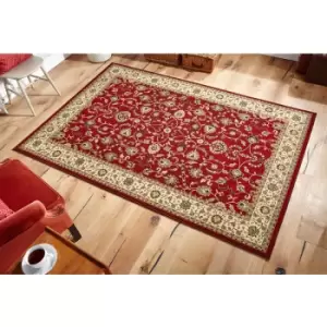 Oriental Weavers - Kendra 137 r 150cm x 150cm Circle - Beige and Red