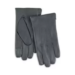 totes Isotoner Mens Water Repellent Gloves Grey