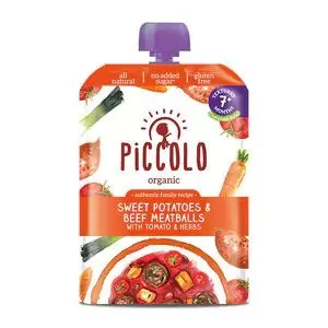 Piccolo Organic Sweet Potato Beef Meatballs 130g From 7m+