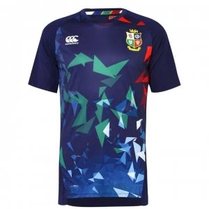 Canterbury British and Irish Lions Superlight Graphic T Shirt Mens - PEACOAT