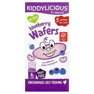 Kiddylicious Blueberry Wafers 4x 5g