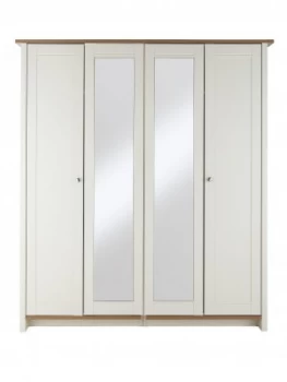 Consort Tivoli 4-Door Mirrored Wardrobe