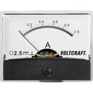 VOLTCRAFT AM-60X46/1A/DC Panel-mounted measuring device AT THE-60 X 46/1 A/DC 1 A Moving coil