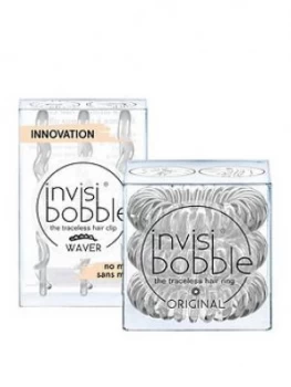 Invisibobble Crystal Clear Duo Hair Ties