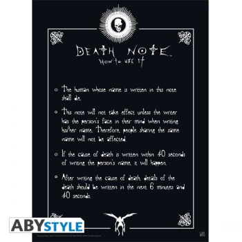 Death Note - Rules Small Poster