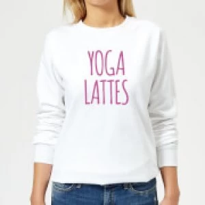 Yoga Lattes Womens Sweatshirt - White - XS