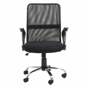 Interiors by PH Black Office Chair with Arms, black