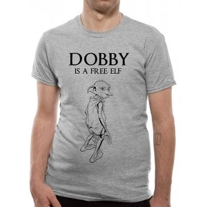 Harry Potter - Free Elf Mens XX-Large T-Shirt - Grey