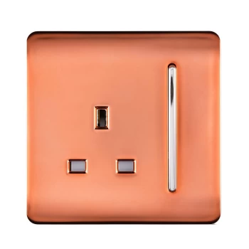 TrendiSwitch Single Switched Socket - Copper