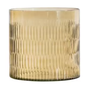 20cm Gold Textured Candle Holder