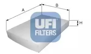 UFI 53.087.00 Interior Air Cabin/ Pollen Filter