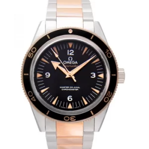 Seamaster 300 Master Co-Axial 41mm Automatic Black Dial Gold Mens Watch