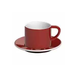 Cappuccino cup with a saucer Loveramics Bond Red, 150ml