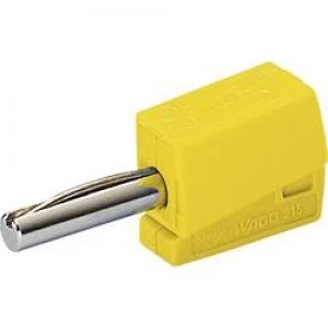 Jack plug Plug straight Pin diameter 4mm Yellow WAGO