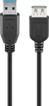 Goobay 93999 USB cable 3m USB 3.2 Gen 1 (3.1 Gen 1) USB A Black
