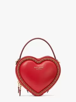 Kate Spade Amour 3D Heart Crossbody, Lingonberry, One Size