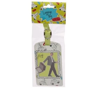 Mr Bean 1st Class Stamp Luggage Tag