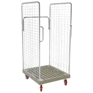 2 side mesh panels with safety handles, 2 side mesh panels with safety handles, pebble grey