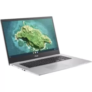 ASUS CX17 17.3" Chromebook - Intel Celeron , 128GB eMMC, Silver/Grey