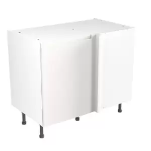 KitchenKIT J-Pull Handleless 100cm Blind Corner Base Unit - Gloss White