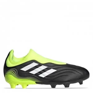 adidas Copa Sense .3 Laceless Junior FG Football Boots - Black/SolYellow